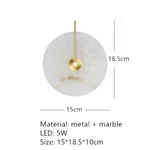 Applique Murale Led Élégante Design Contemporain. C-Or-15Cm / Blanc Chaud (2700-3500K) Chambre