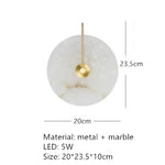 Applique Murale Led Élégante Design Contemporain. C-Or-20Cm / Blanc Chaud (2700-3500K) Chambre