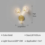 Applique Murale Led Élégante Design Lumineux Or A / Tricolore Applique Chambre