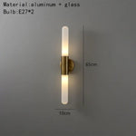 Applique Murale Led Élégante Design Minimaliste. Verre A-Blanc / Blanc Chaud (2700-3500K) Chambre