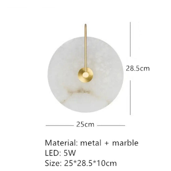 Applique Murale Led Élégante Et Minimaliste C-Or-25Cm / Blanc Chaud (2700-3500K) Chambre