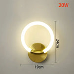 Applique Murale Led Élégante Lumière Design. C / Blanc Chaud (2700-3500K) Chambre