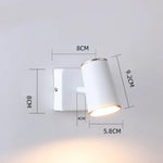 Applique Murale Led Élégante Minimaliste Design. A Blanc / Lumière Chaude 3000K Chambre