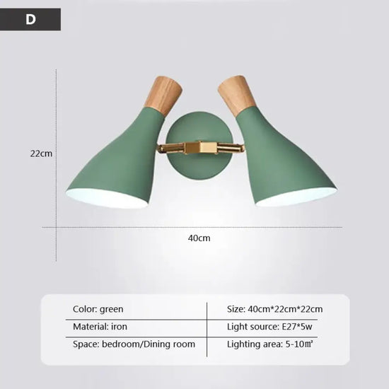 Applique Murale Led Élégante Minimaliste Design. Wl564D / Lumière Froide Chambre