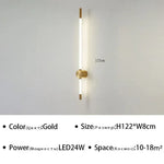 Applique Murale Led Lumineux Et Épuré B Or 122Cm / Blanc Froid Applique Chambre