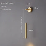 Applique Murale Led Luxe Élégante Design Or Or / 3 Modifiables Chambre