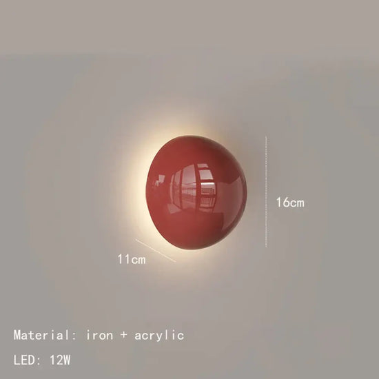 Applique Murale Led Moderne Design Industriel Rouge / Changeable Chambre