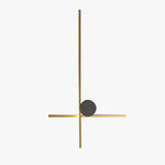 Applique Murale Led Moderne Design Laiton Élégant Chambre