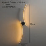 Applique Murale Led Moderne Élégante Et Design. A-80Cm / Lumière Chaude Chambre