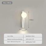 Applique Murale Led Nordique Élégante Minimaliste Blanc-30Cm / Blanc Froid Chambre