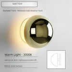 Applique Murale Led Nordique Élégante Minimaliste Or-15Cm / Blanc Chaud Chambre