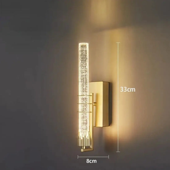 Applique Murale Led Nordique Élégante Minimaliste. Or / Blanc Chaud (2700-3500K) Chambre