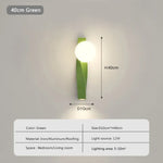 Applique Murale Led Nordique Élégante Minimaliste Vert-40Cm / Blanc Froid Chambre