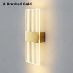 Applique Murale Led Nordique Élégante Moderne Chic. A Or Brossé / Blanc Chaud (2700-3500K) Chambre