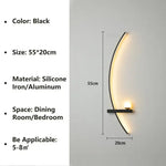 Applique Murale Led Nordique Sobre Élégante Chambre