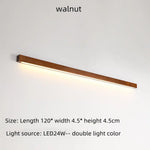 Applique Murale Led Noyer Design Élégant 120X4 5X4 5Cm 1 Chambre
