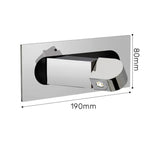 Applique Murale Led Pliante Élégante Design Contemporain. Rectangulaire Chromé / Blanc Chaud