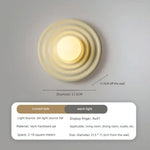 Applique Murale Led Rétro Design Élégant Moderne Jaune / Blanc Froid 6000K Chambre