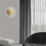Applique Murale Led Ronde Moderne Élégante Laiton Chambre