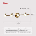 Applique Murale Led Simple Et Élégante Design. Poules Bronze-4 / Blanc Chaud (2700-3500K) Chambre