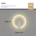 Applique Murale Led: Sophistication Lumineuse Design. Silvery-D19Cm / Cool White Chambre