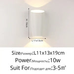 Applique Murale Led Spirale Élégante Extérieure A Blanc L11X13Cm 10W / Froid (5 500-7 000 K).