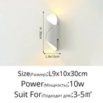 Applique Murale Led Spirale Élégante Extérieure Chambre