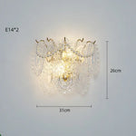 Applique Murale Led Verre Naturel Élégant Chambre