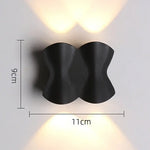 Applique Murale Lumineuse Contemporaine Design Élégante Noir-4W Chambre