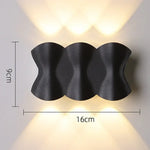 Applique Murale Lumineuse Contemporaine Design Élégante Noir-6W Chambre