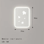 Applique Murale Métallique Design Scandinave Nature. Blanc / Intensité Variable Chambre