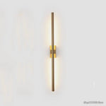 Applique Murale Minimalistes Led Design Élégant Or / 60 Cm Lumière Chaude 3000K Chambre
