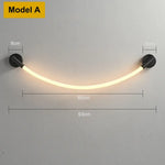 Applique Murale Moderne Design Lumineux Épuré Contemporain Modèle A / Acier Inoxydable Blanc