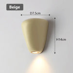 Applique Murale Moderne Design Minimaliste Élégant. Beige / Blanc Chaud (2700-3500K) Chambre
