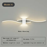 Applique Murale Moderne Éclairage Tendance Chic Élégant Type C Blanc 120 Cm / Gradation