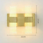 Applique Murale Moderne Élégante Design Lumineuse Tiziana B - Doré Chambre