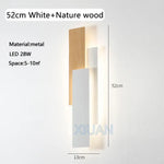 Applique Murale Moderne Et Élégante Scandinave 52 Cm Blanc / 3 Températures De Couleur Chambre