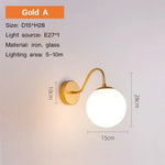Applique Murale Moderne Luminaire Design Épuré Or-A / Blanc Chaud (2700-3500K) Applique Chambre
