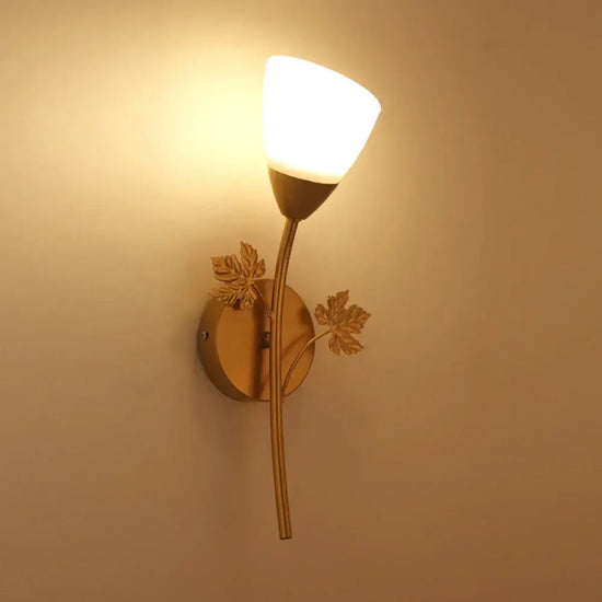 Applique Murale Nordique Élégante Design Minimaliste Verre Célibataire Chambre