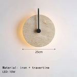 Applique Murale Ronde Design Zen Lumineux. Diamètre 25Cm / Blanc Froid (5500-7000K) Chambre