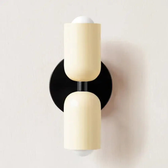 Applique Murale Scandinave | Led Salon Minimaliste Beige Cadrant Noir Applique