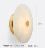 Applique Murale Simple Marbre Lumineux Élégant E / 21Cm Warm White (2700-3500K) Chambre