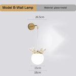 Applique Murale Suspendue Luminescence Élégante Cristalline. Modèle B / Lumière Chaude Chambre