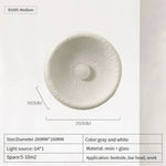 Applique Murale Vintage Résine Verre Led D26Cm / Blanc Chaud (2700-3500K) Blanc Murale Chambre