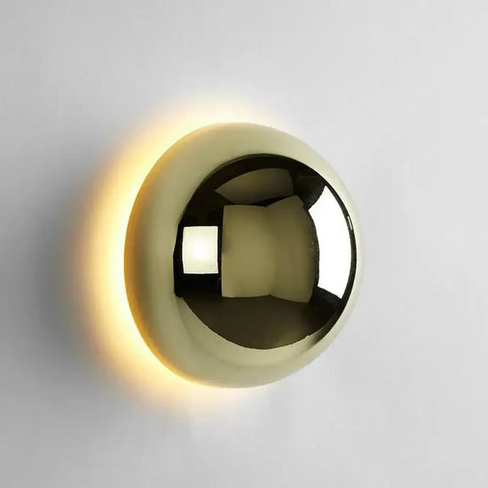 Applique Scandinave Design Minimaliste Lumineux Élégant Or / Diamètre 15Cm Murale Chambre