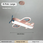 Appliques Suspendues Led Design Chambre Enfant. B Rose Grand / Lumière Chaude Applique Murale