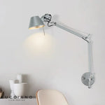 Argent Noir Élégante Lampe Murale Led Design. Applique Chambre