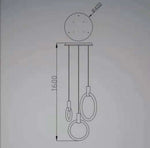 Cercle Éclairé Scandinave Suspension Design Luminaire Chambre