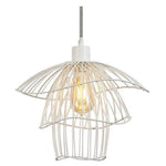 Design De Suspension Cage Colorée Blanc Luminaire Chambre