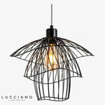 Design De Suspension Cage Colorée Luminaire Chambre